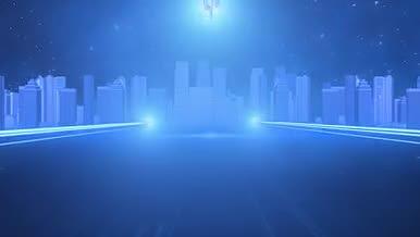 科技感城市光线穿梭片头AE模板AE模板视频的预览图
